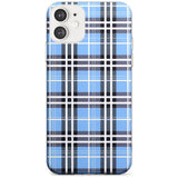 Blue Plaid iPhone Case  Slim Case Phone Case - Case Warehouse