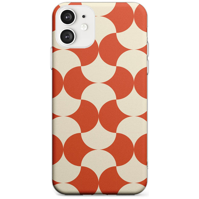 Abstract Retro Shapes: Psychedelic Pattern Black Impact Phone Case for iPhone 11