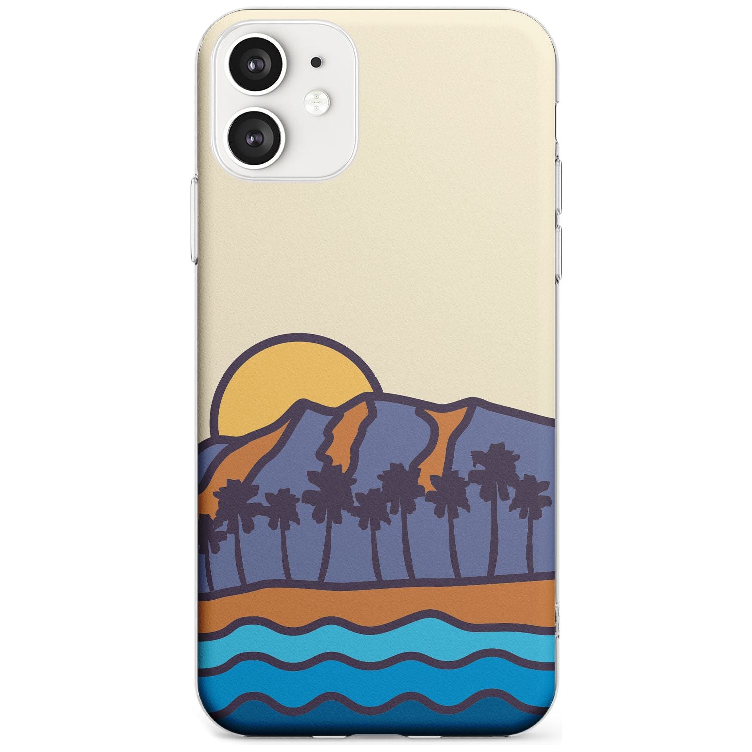 South Sunset Black Impact Phone Case for iPhone 11