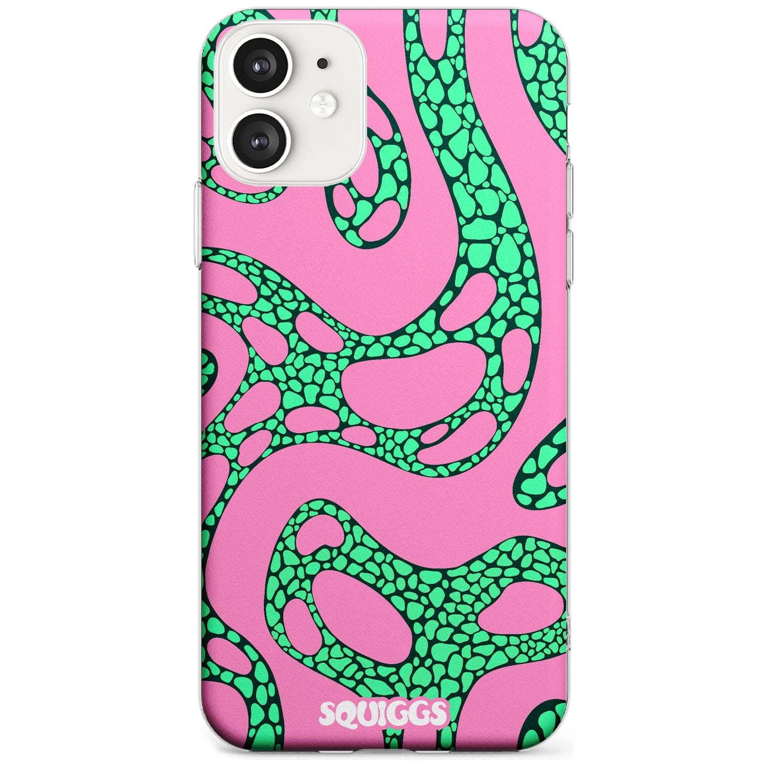 Alien Glow Black Impact Phone Case for iPhone 11