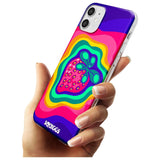 Strawberry Rainbow Black Impact Phone Case for iPhone 11