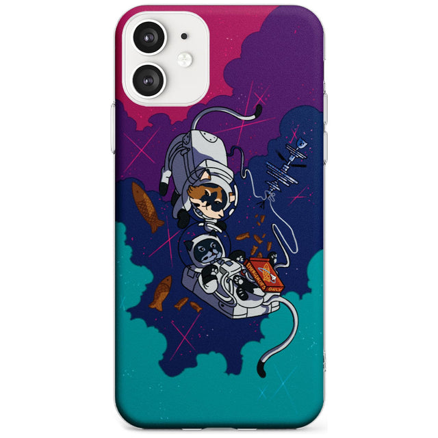 CATS IN SPACE Black Impact Phone Case for iPhone 11
