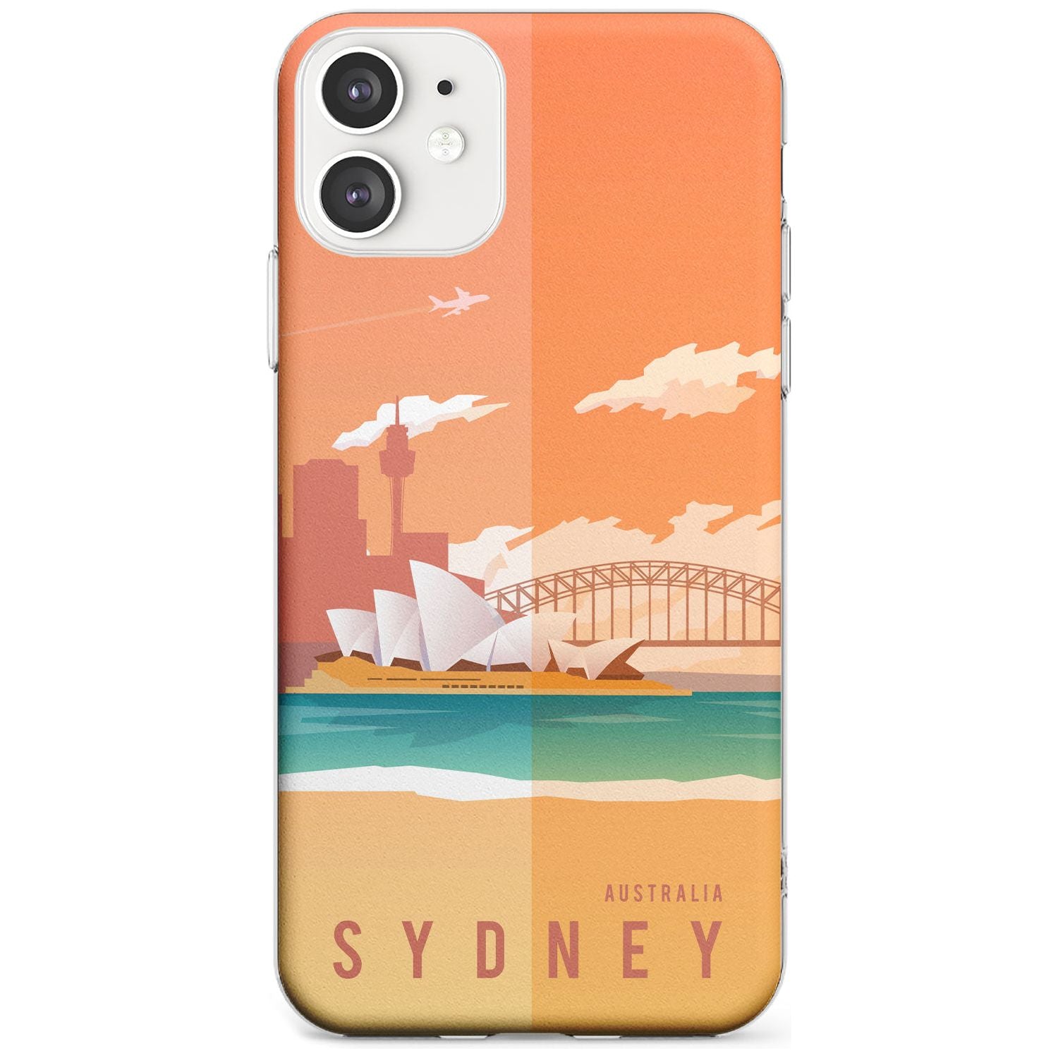 Vintage Travel Poster Sydney Slim TPU Phone Case for iPhone 11