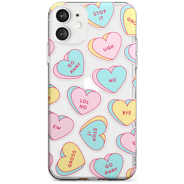 Sarcastic Love Hearts Black Impact Phone Case for iPhone 11