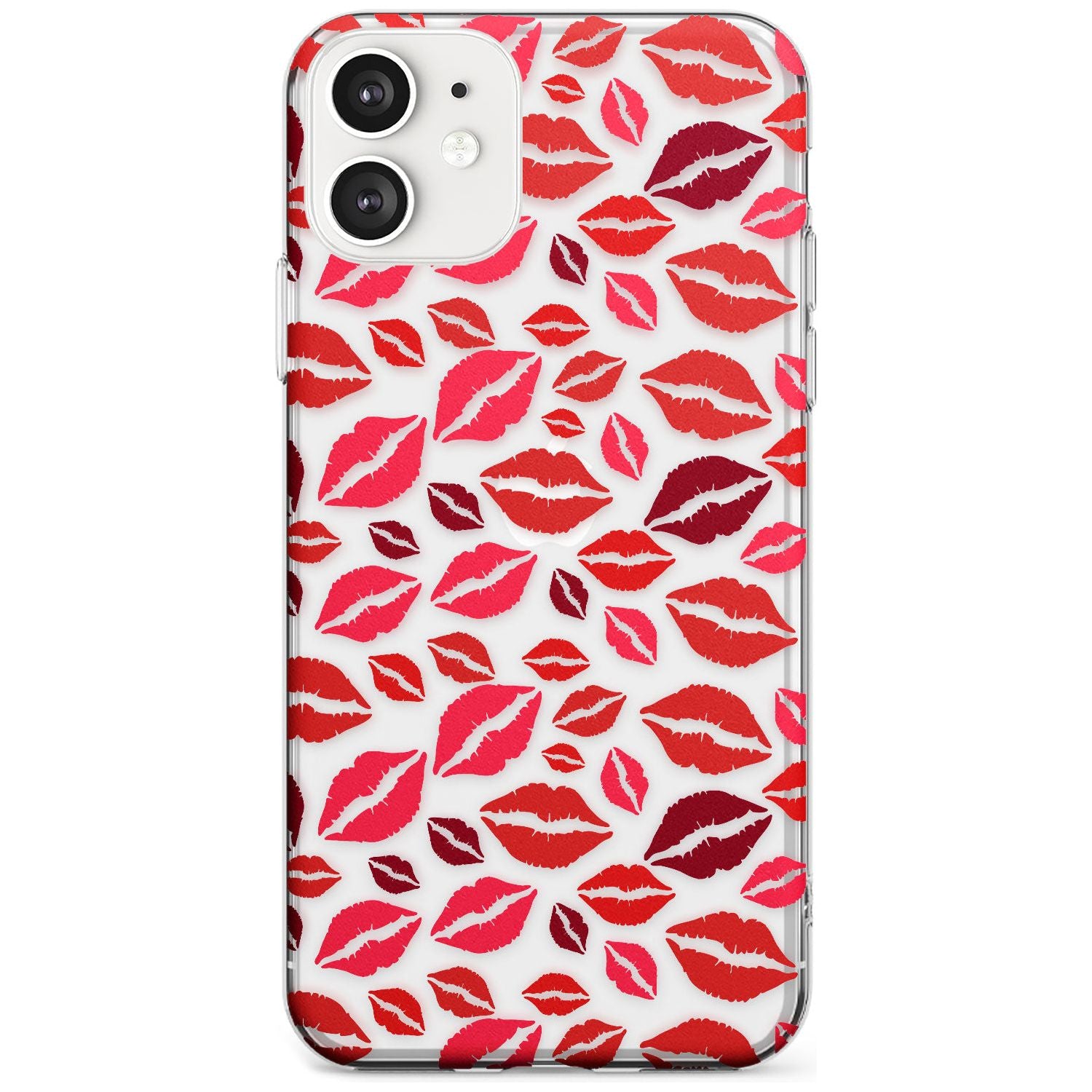Lips Pattern Black Impact Phone Case for iPhone 11
