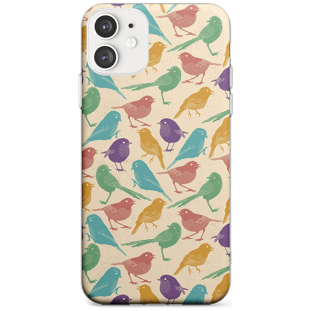 Colourful Feathered Friends Bird Slim TPU Phone Case for iPhone 11