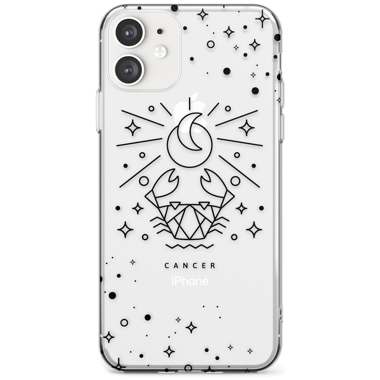 Cancer Emblem - Transparent Design Slim TPU Phone Case for iPhone 11