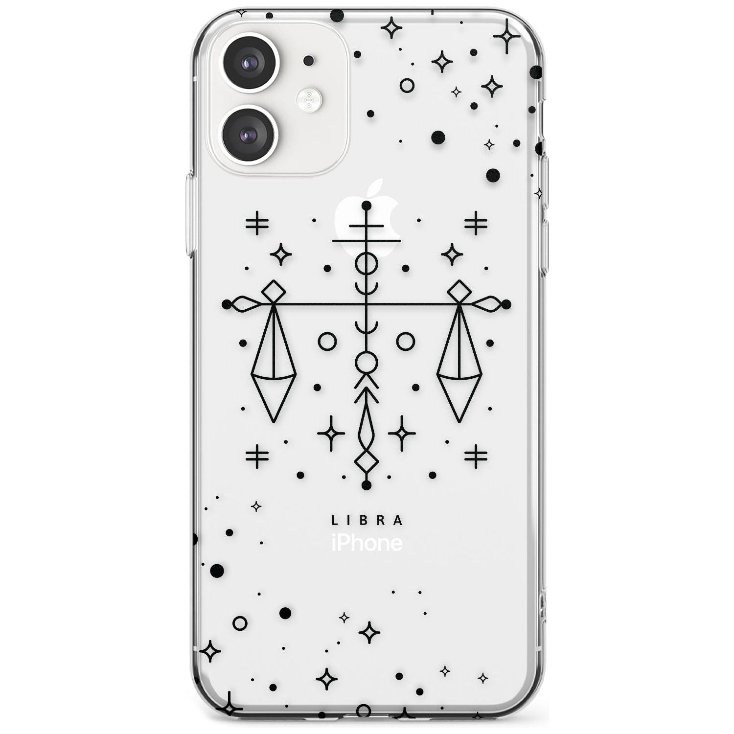 Libra Emblem - Transparent Design Slim TPU Phone Case for iPhone 11