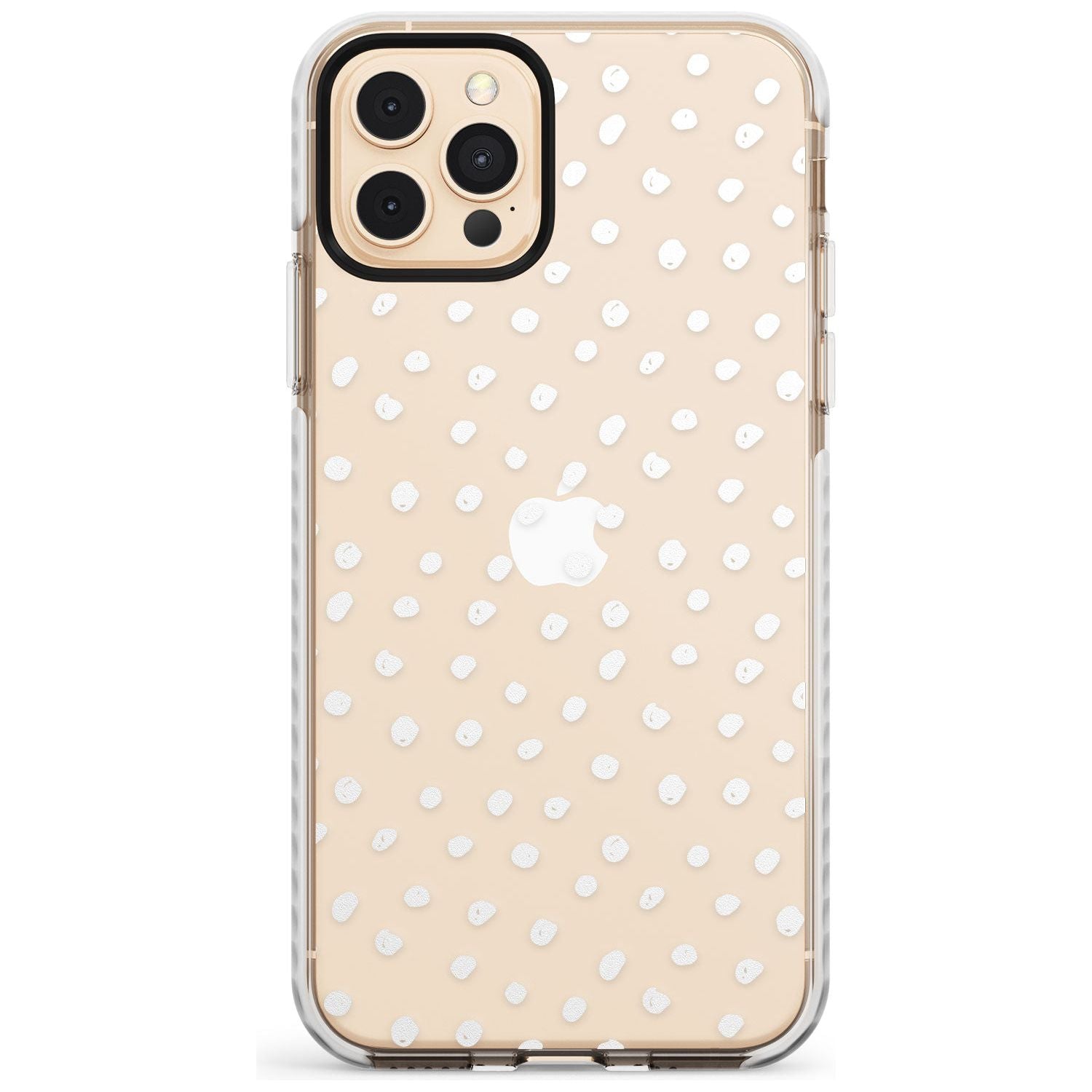 Messy White Dot Pattern Slim TPU Phone Case for iPhone 11 Pro Max