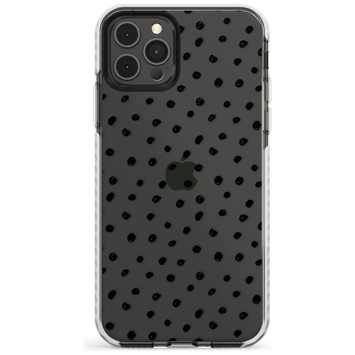 Messy Black Dot Pattern Slim TPU Phone Case for iPhone 11 Pro Max