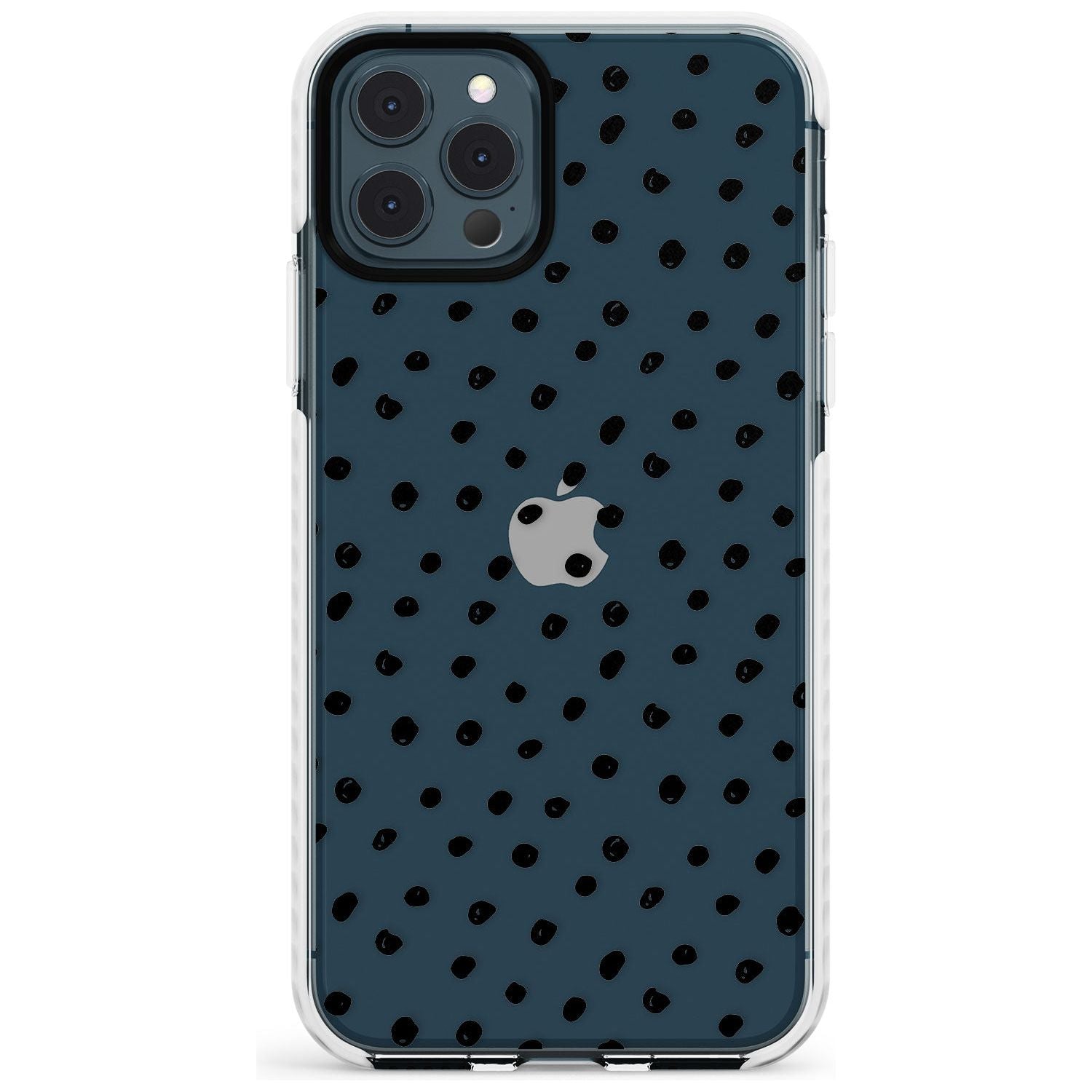 Messy Black Dot Pattern Slim TPU Phone Case for iPhone 11 Pro Max