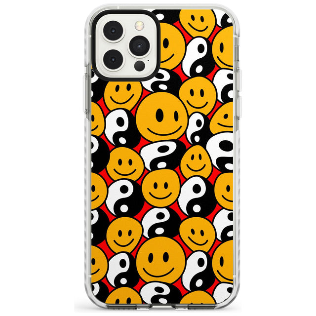 Yin Yang & Faces Impact Phone Case for iPhone 11 Pro Max