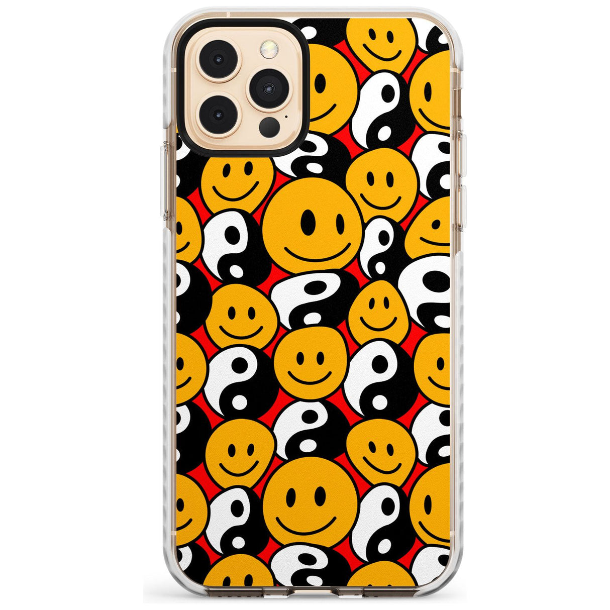 Yin Yang & Faces Impact Phone Case for iPhone 11 Pro Max
