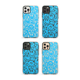 Blue Acid Faces Impact Phone Case for iPhone 11, iphone 12