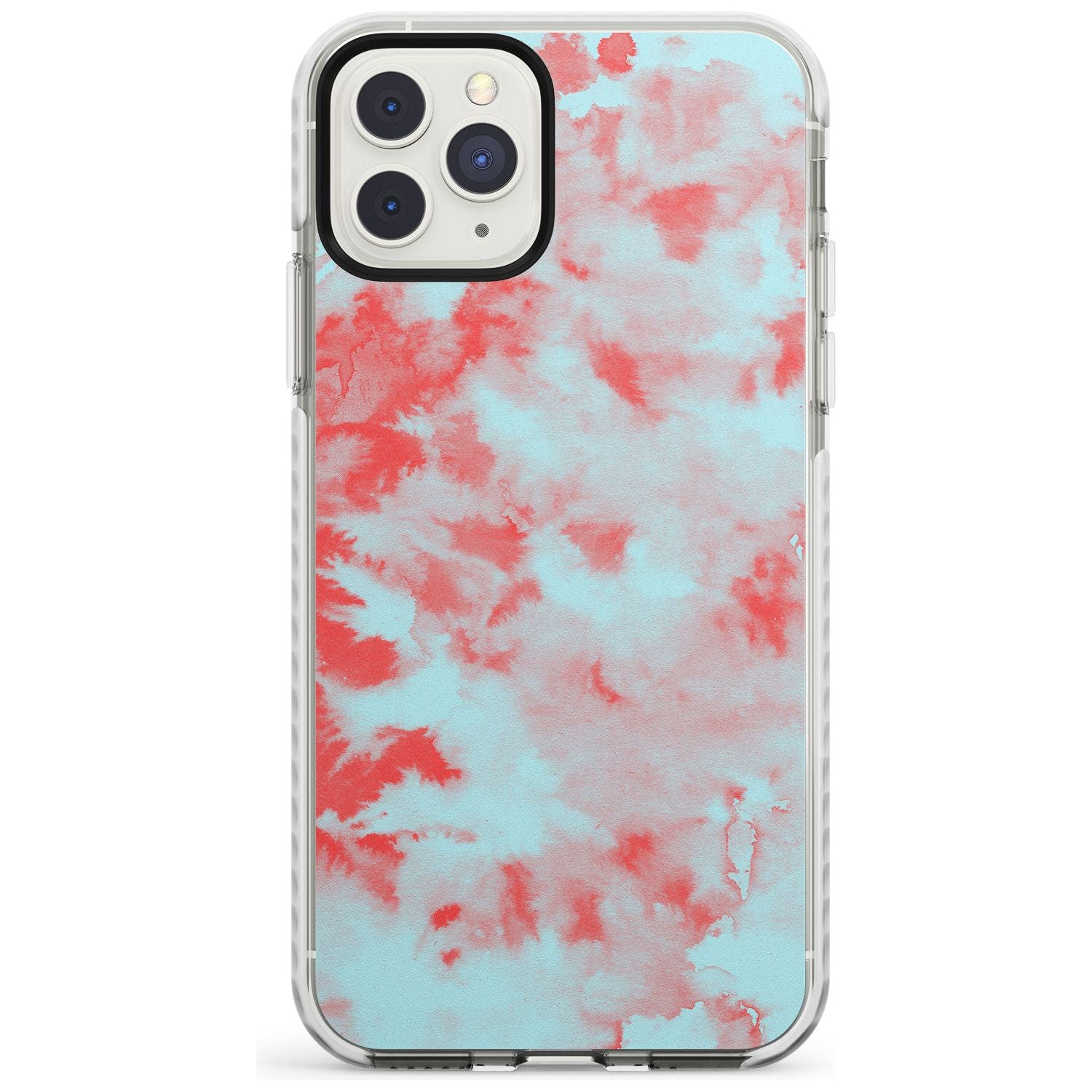Red & Blue Acid Wash Tie-Dye Pattern Impact Phone Case for iPhone 11 Pro Max