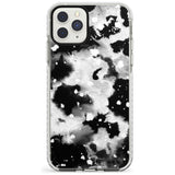 Black & White Acid Wash Tie-Dye Pattern Impact Phone Case for iPhone 11 Pro Max