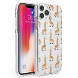 Cute Giraffe Pattern Clear Phone Case iPhone 11 Pro Max / Impact Case,iPhone 11 Pro / Impact Case,iPhone 12 Pro / Impact Case,iPhone 12 Pro Max / Impact Case Blanc Space