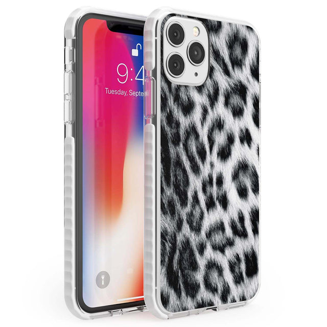 Animal Fur Pattern - Snow Leopard Phone Case iPhone 11 Pro Max / Impact Case,iPhone 11 Pro / Impact Case,iPhone 12 Pro / Impact Case,iPhone 12 Pro Max / Impact Case Blanc Space