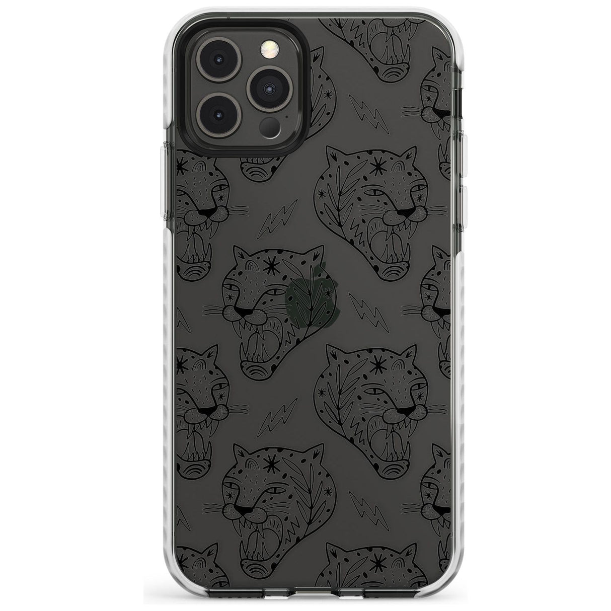 Black Tiger Roar Pattern Impact Phone Case for iPhone 11 Pro Max