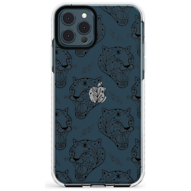 Black Tiger Roar Pattern Impact Phone Case for iPhone 11 Pro Max