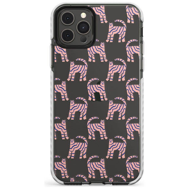 Pink and Blue Cat Pattern Impact Phone Case for iPhone 11 Pro Max