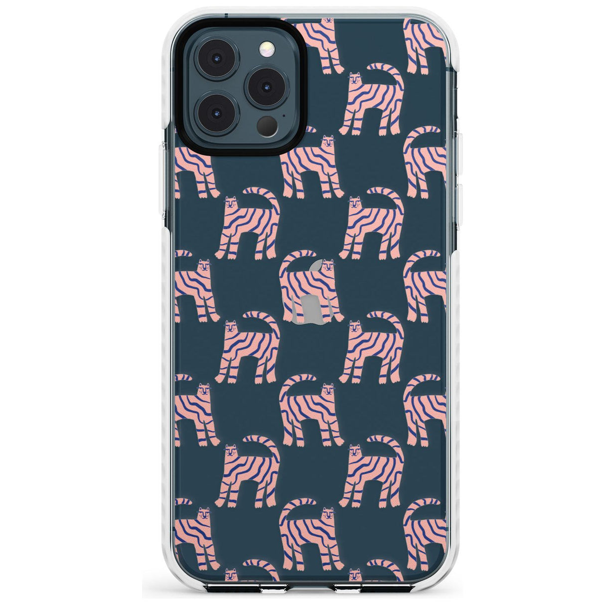 Pink and Blue Cat Pattern Impact Phone Case for iPhone 11 Pro Max