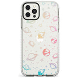 Outer Space Outlines: Pastels on Clear Slim TPU Phone Case for iPhone 11 Pro Max