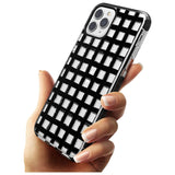 Messy Black Grid - Clear Pink Fade Impact Phone Case for iPhone 11