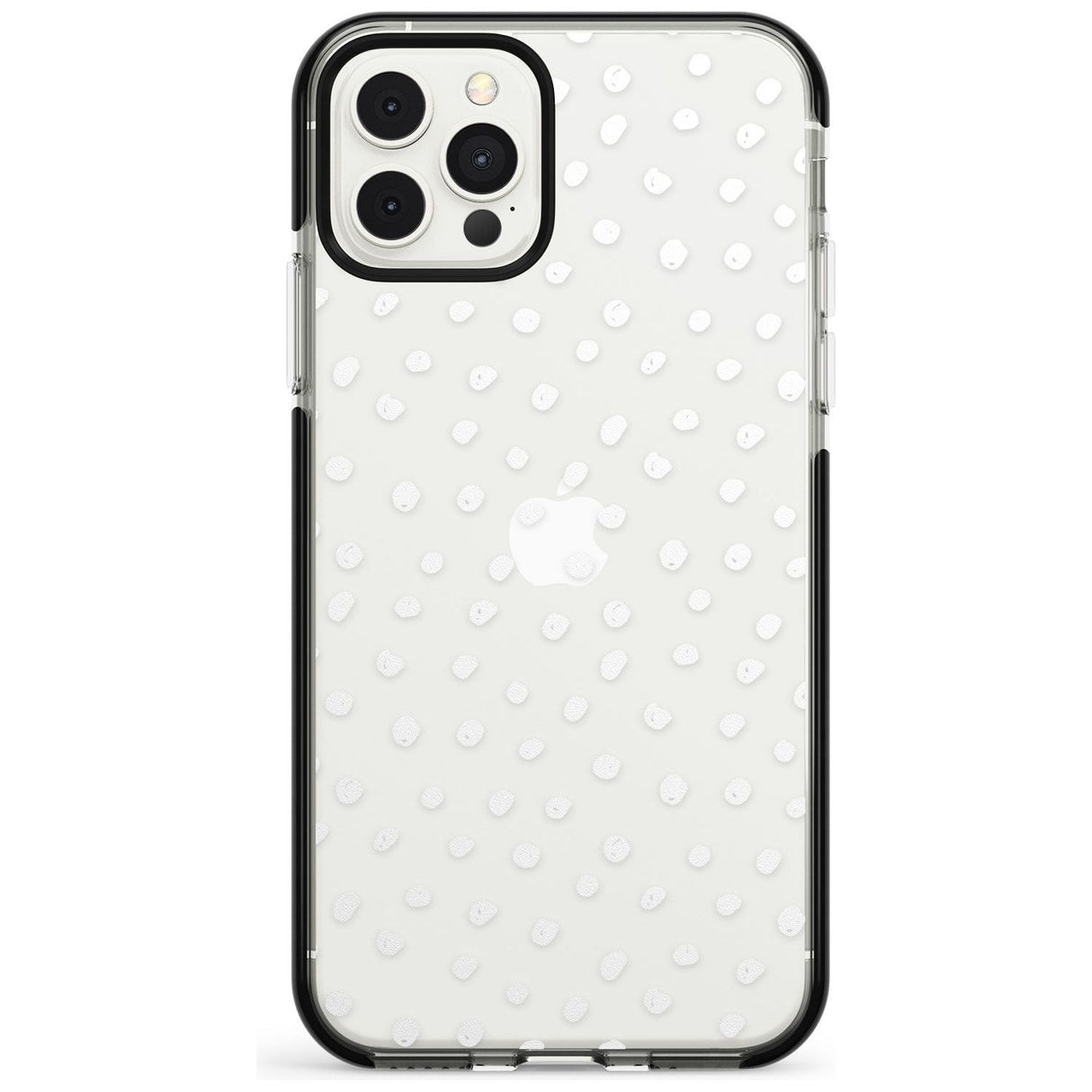 Messy White Dot Pattern Pink Fade Impact Phone Case for iPhone 11