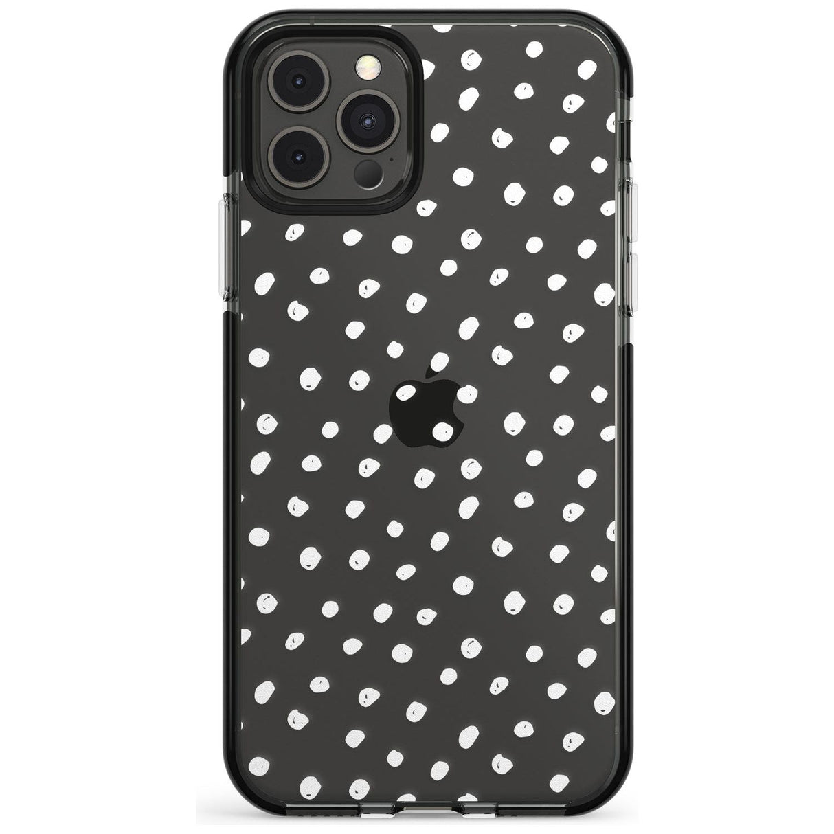 Messy White Dot Pattern Pink Fade Impact Phone Case for iPhone 11