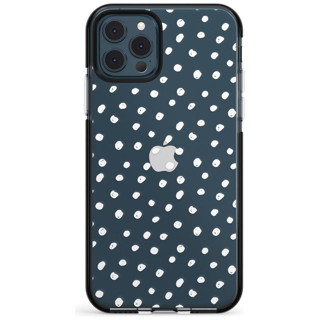 Messy White Dot Pattern Pink Fade Impact Phone Case for iPhone 11