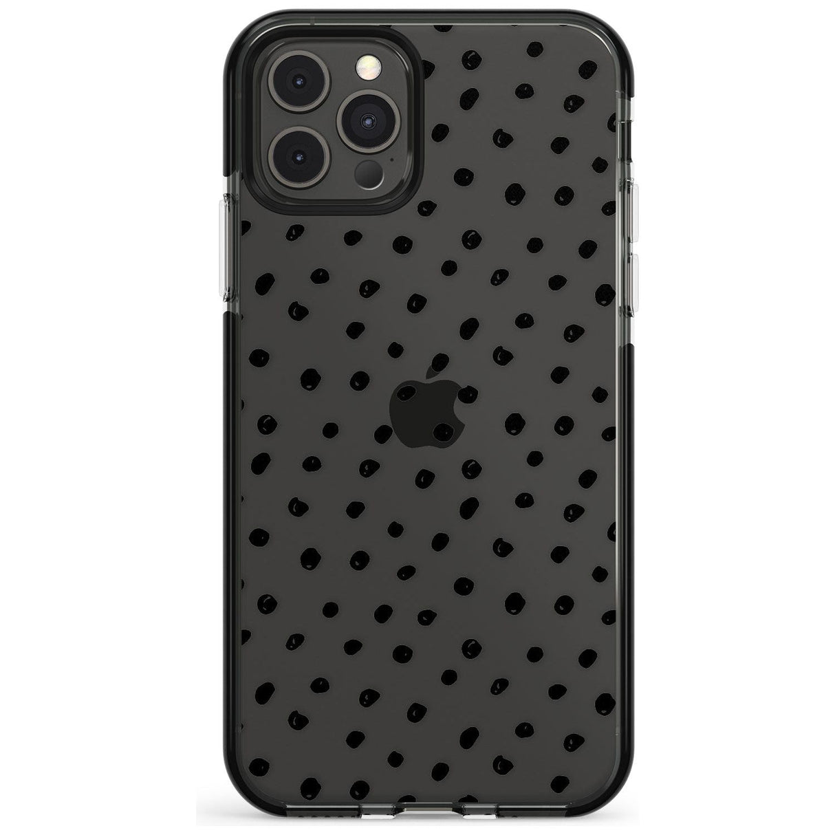 Messy Black Dot Pattern Pink Fade Impact Phone Case for iPhone 11