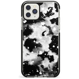 Black & White Acid Wash Tie-Dye Pattern Black Impact Phone Case for iPhone 11 Pro Max