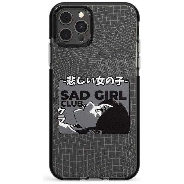 Sad Girl Club Black Impact Phone Case for iPhone 11