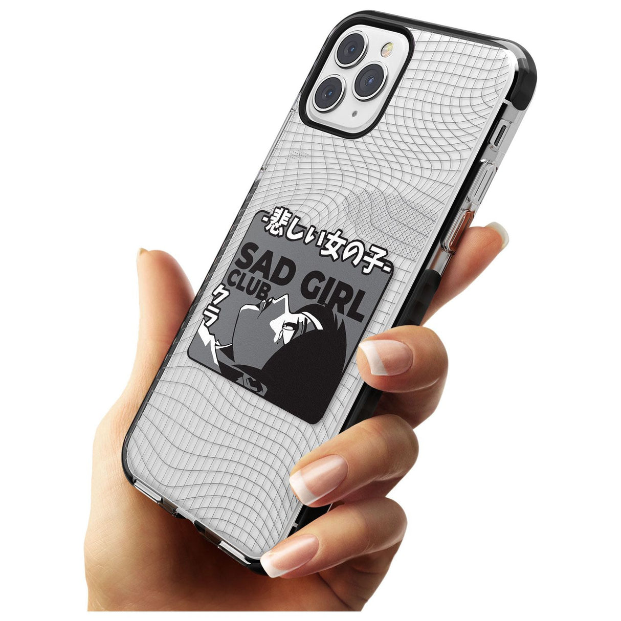 Sad Girl Club Black Impact Phone Case for iPhone 11