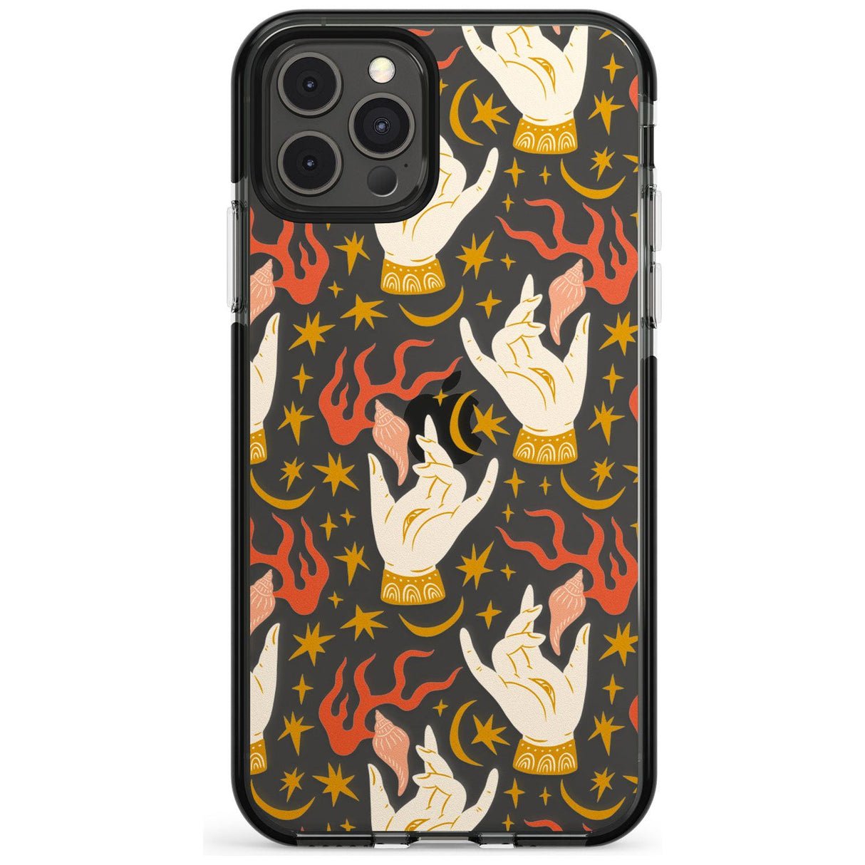 Hand Watcher Pattern Black Impact Phone Case for iPhone 11