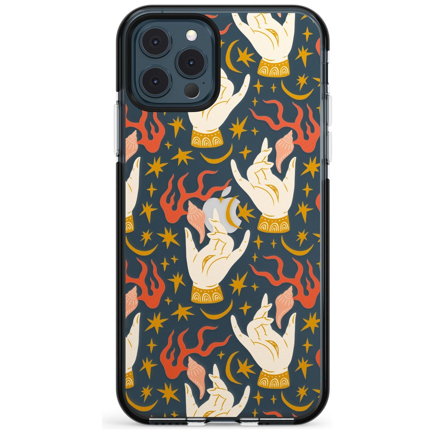 Hand Watcher Pattern Black Impact Phone Case for iPhone 11