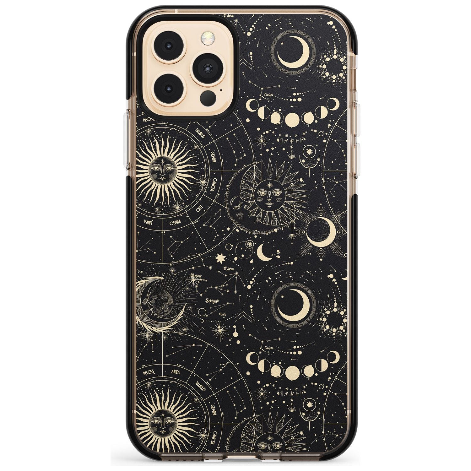 Suns, Moons & Star Signs Pink Fade Impact Phone Case for iPhone 11