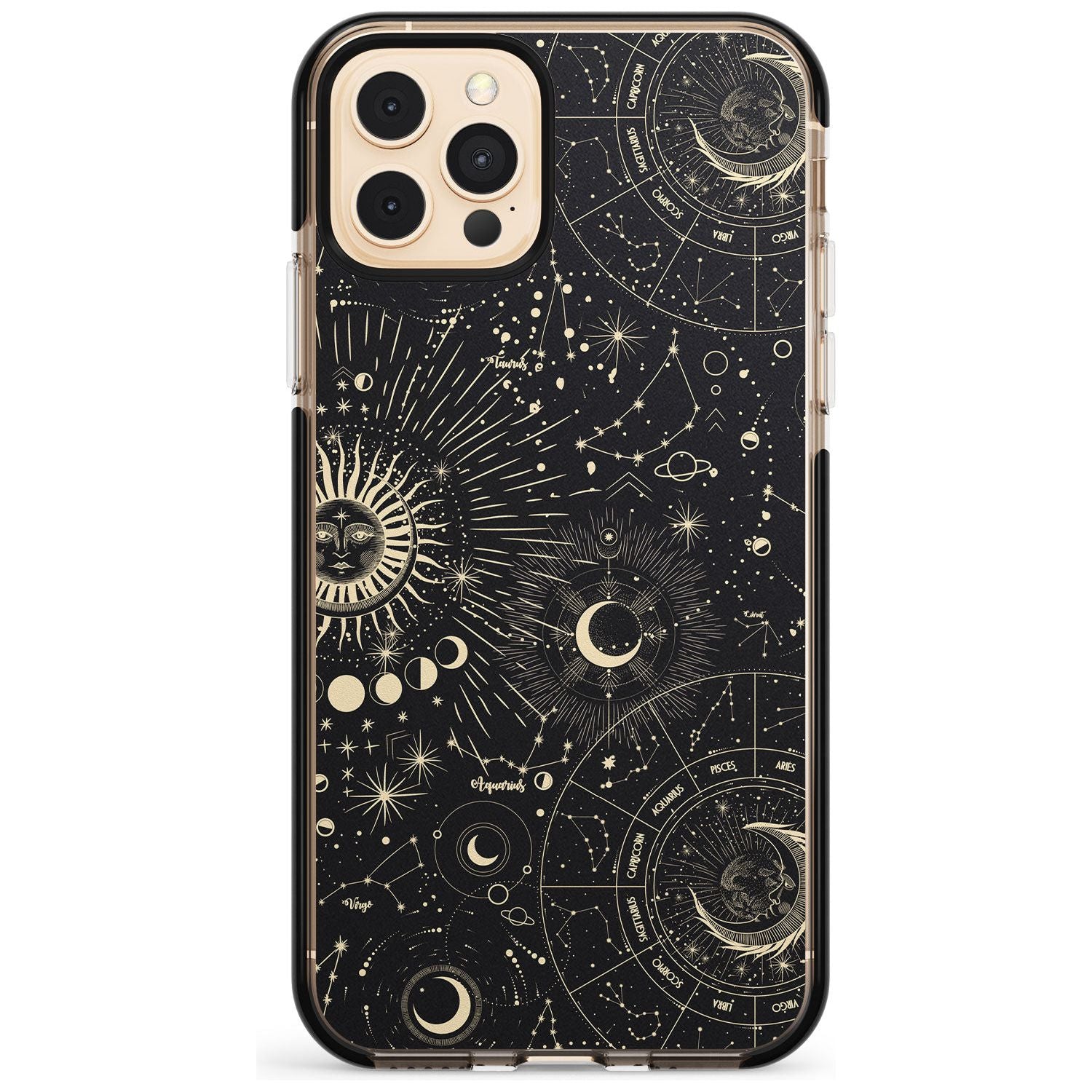 Suns & Zodiac Charts Pink Fade Impact Phone Case for iPhone 11