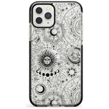 Transparent Suns & Zodiac Charts iPhone Case  Black Impact Phone Case - Case Warehouse