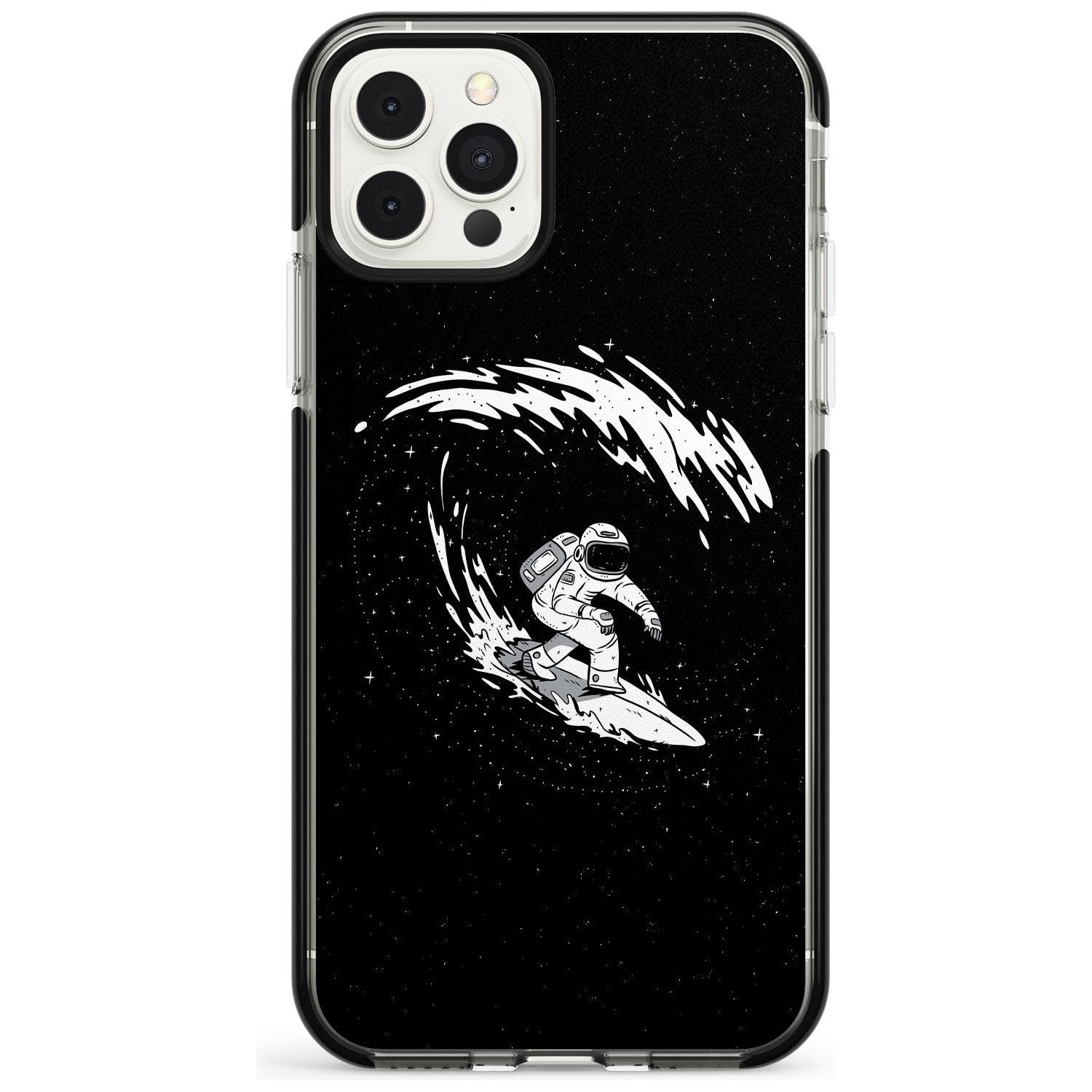 Surfing Astronaut Pink Fade Impact Phone Case for iPhone 11