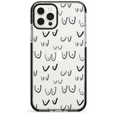 Boob Pattern (Black) Pink Fade Impact Phone Case for iPhone 11