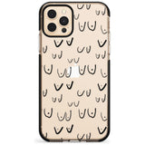 Boob Pattern (Black) Pink Fade Impact Phone Case for iPhone 11