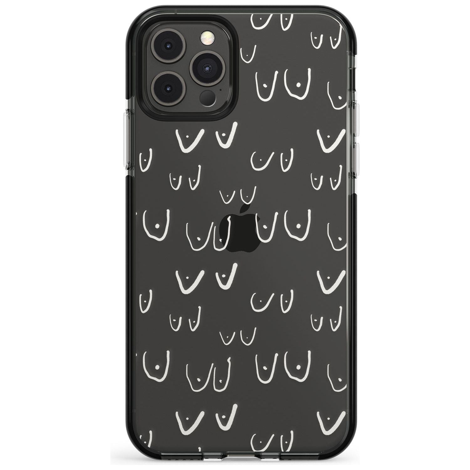 Boob Pattern (White) Pink Fade Impact Phone Case for iPhone 11