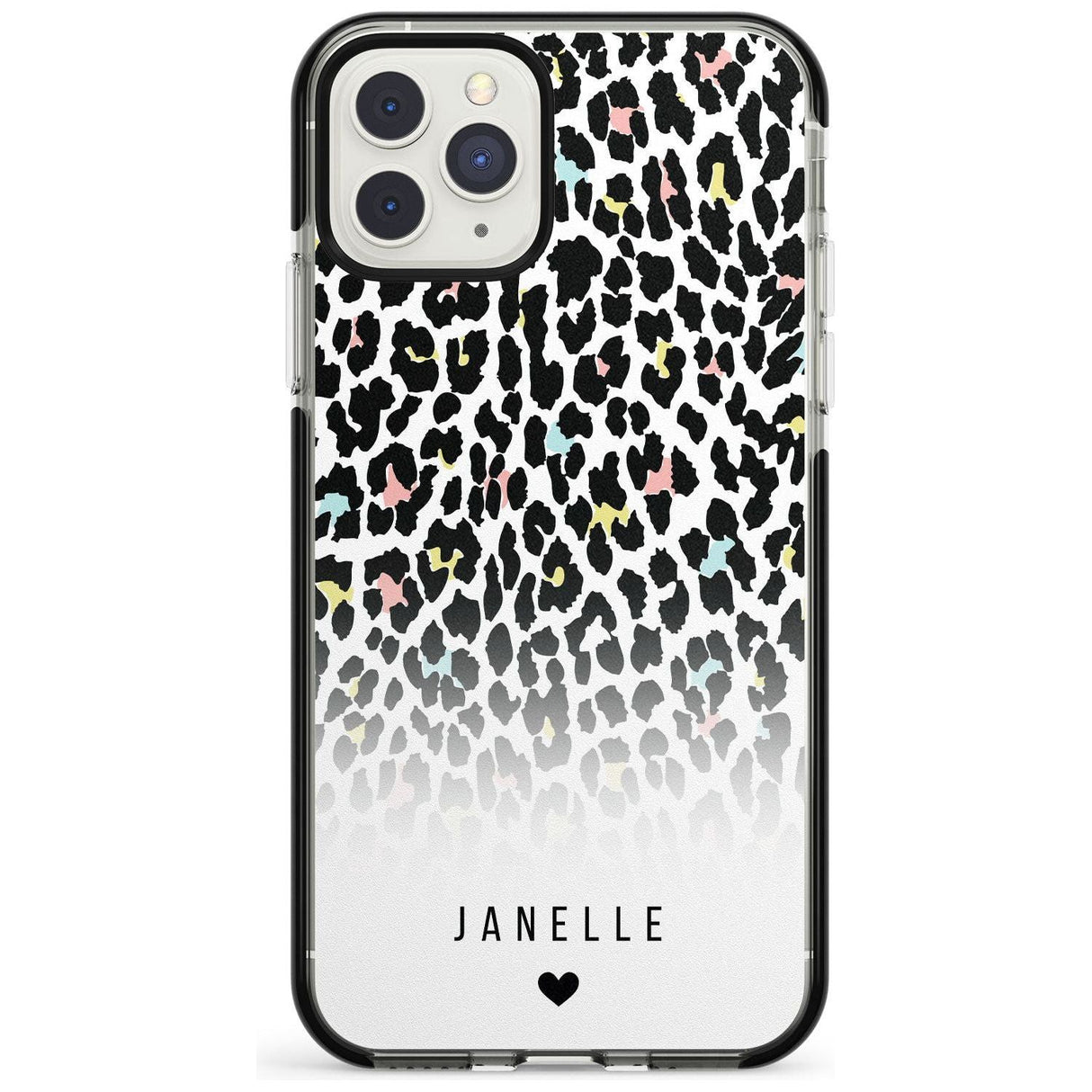 Custom Pastel Leopard Spots iPhone Case  Black Impact Custom Phone Case - Case Warehouse