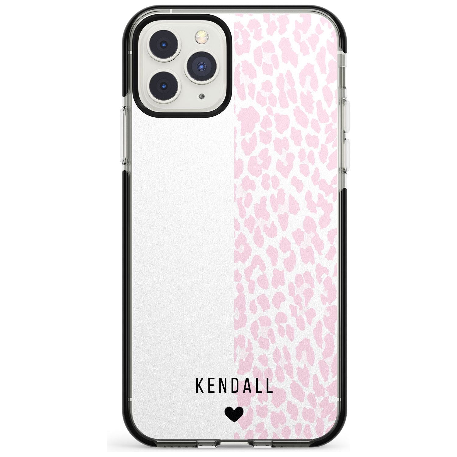Custom Pink & White Leopard Spots iPhone Case  Black Impact Custom Phone Case - Case Warehouse