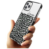 CustomSeafoam Green & Cursive Leopard Spots Black Impact Phone Case for iPhone 11 Pro Max