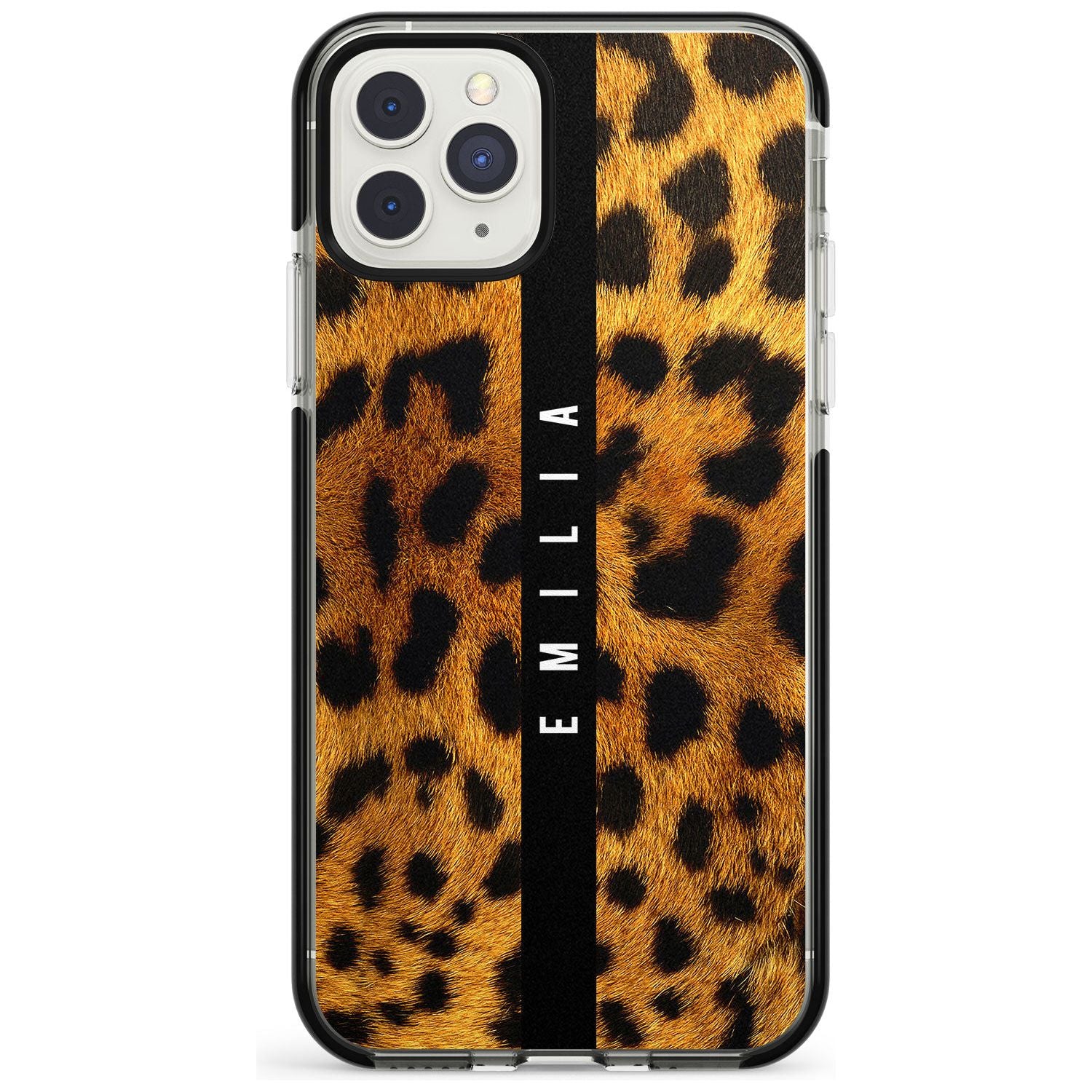 Leopard Print iPhone Case  Black Impact Custom Phone Case - Case Warehouse