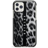 Snow Leopard Print iPhone Case  Black Impact Custom Phone Case - Case Warehouse