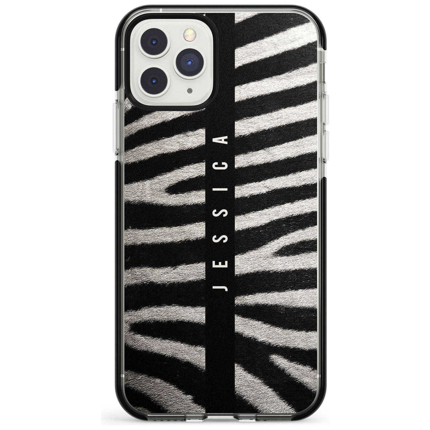 Zebra Print iPhone Case  Black Impact Custom Phone Case - Case Warehouse